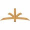 Ekena Millwork Davenport Rough Sawn Timber Gable Bracket, Western Red Cedar, 60"W x 25"H x 2"D x 4"F, 10/12 Pitch GBW060X25X0204DAV00RWR - alternate 1